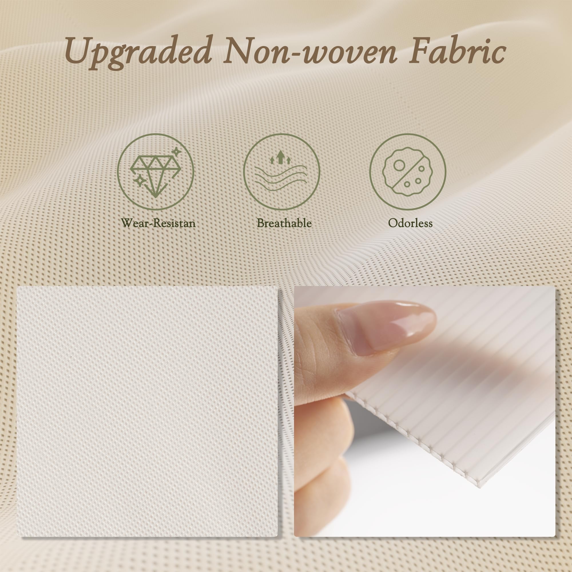 Criusia large-compartments box keeps bras and towels neatly separated.