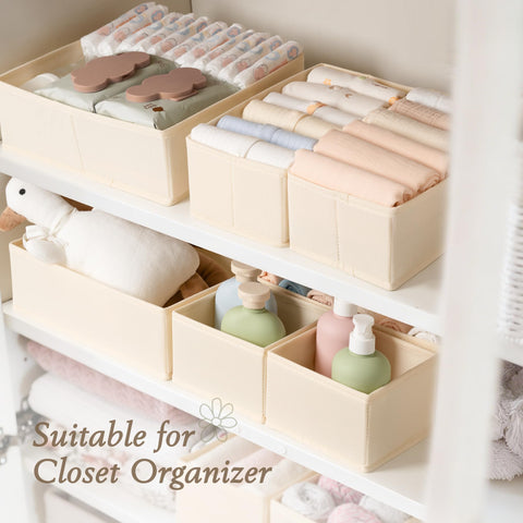 Criusia nursery-use setup helps baby clothes stay tidy in drawers.