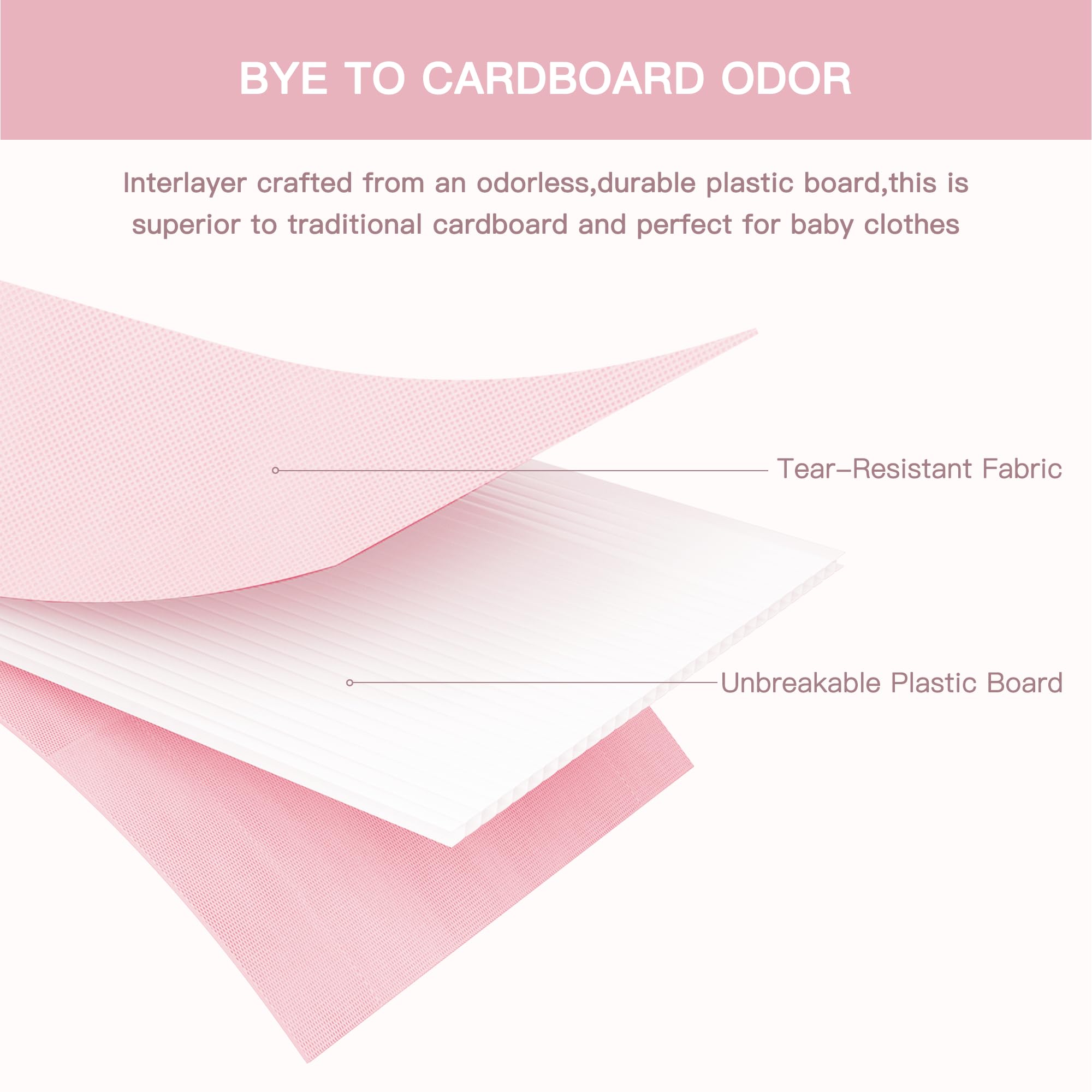Criusia drawer organizer folds flat when not in use for travel convenience.