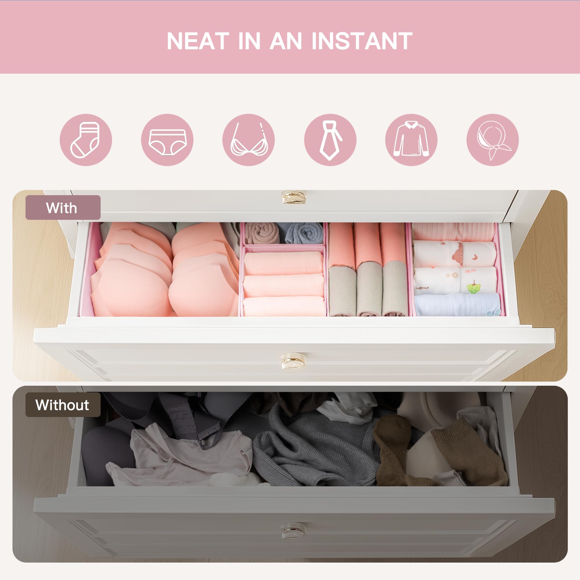 Criusia nonwoven organizer with odorless fabric for durable nursery storage and clothing.