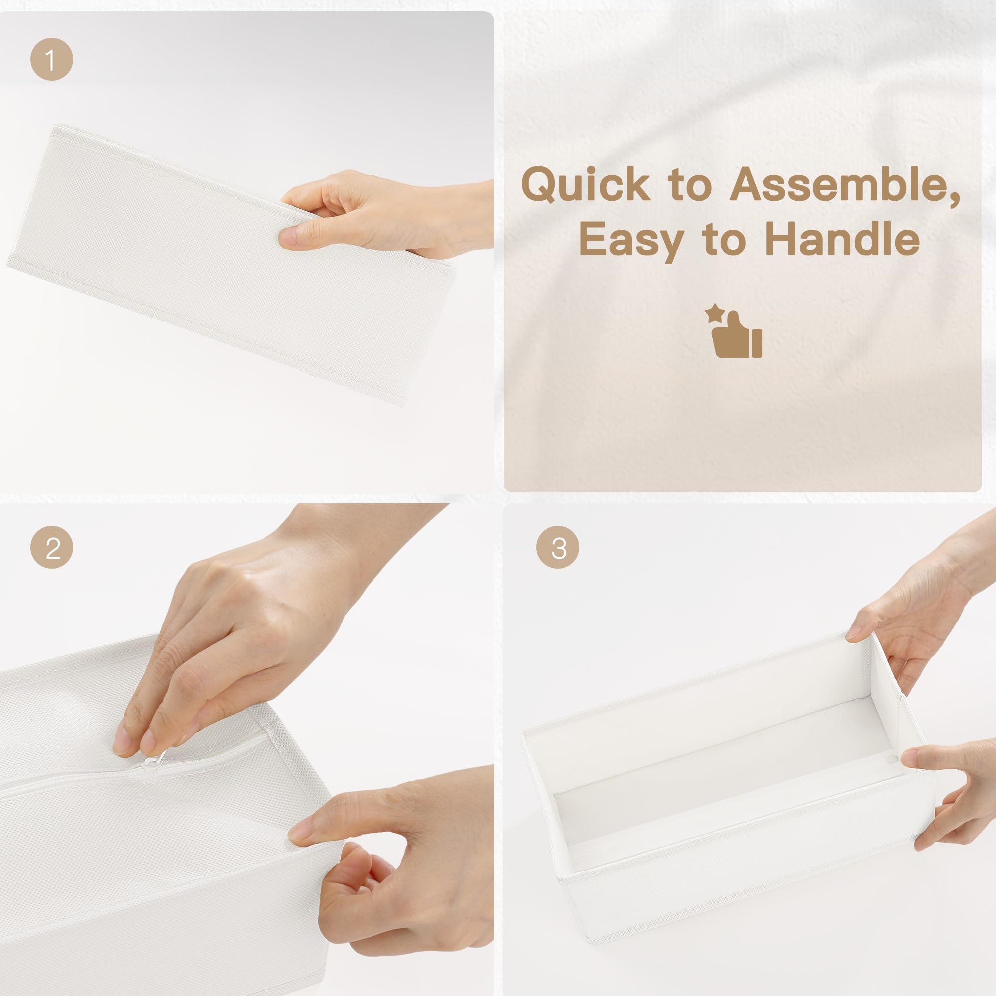 Criusia drawer organizer odorless material is safe for baby clothes and sensitive spaces