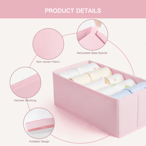 Criusia drawer organizer reinforced sides maintain shape for everyday clothes storage.