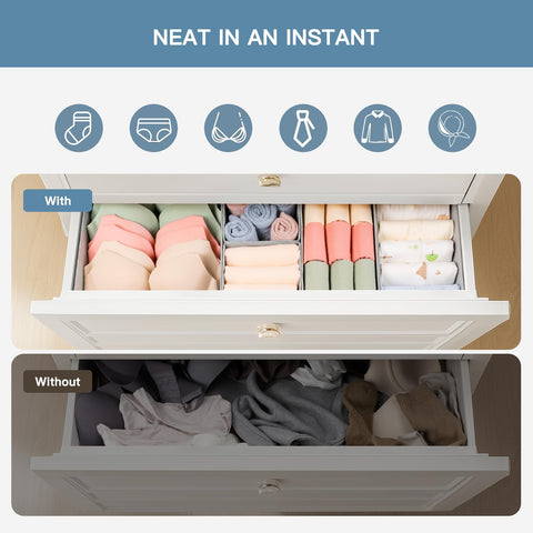 Criusia small two-pack drawer organizer perfect for tiny accessories.