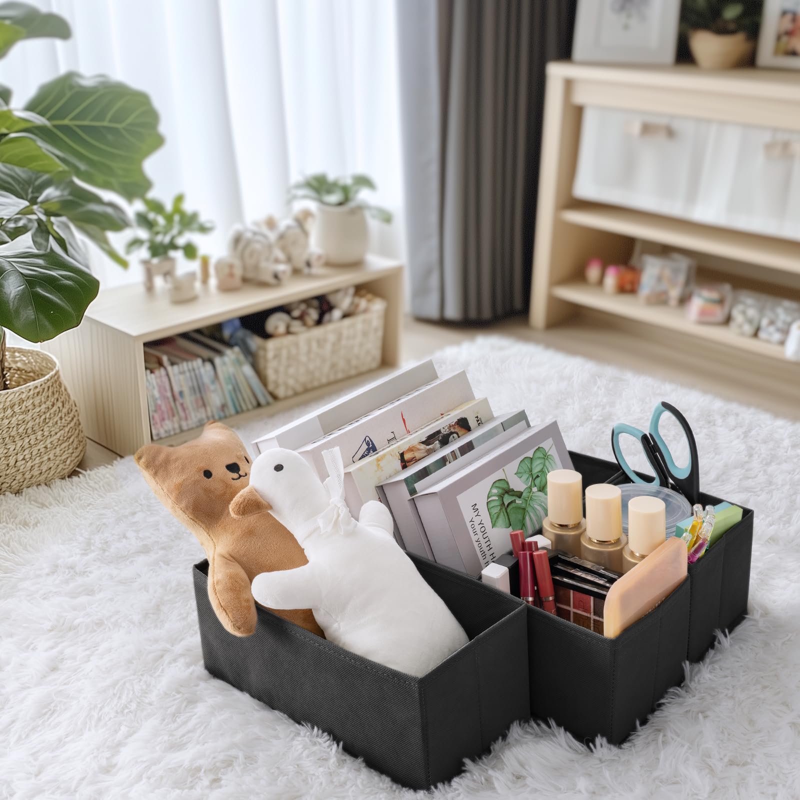 Criusia Drawer Organizer Foldable Travel Use: portable packing option.