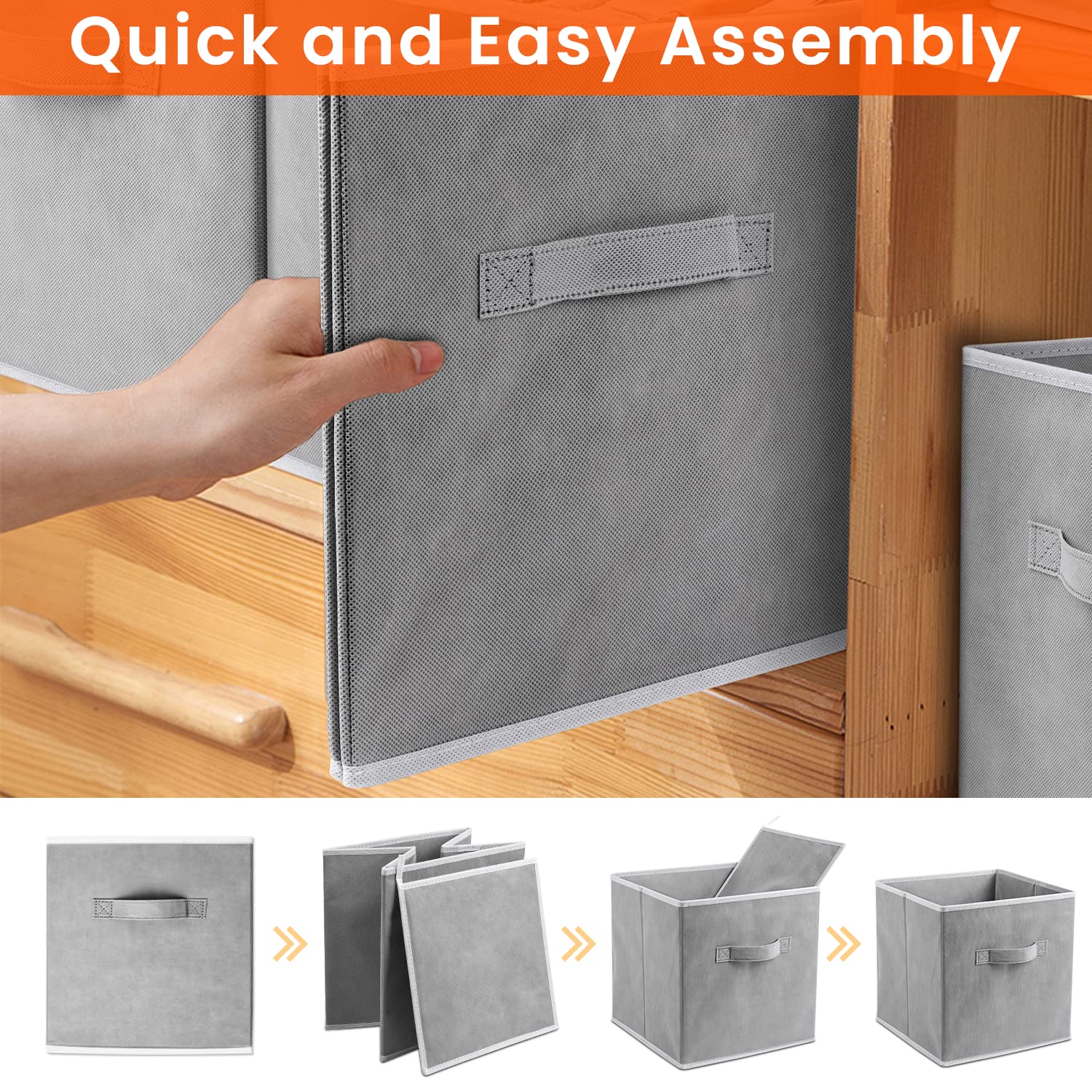 Criusia durable reinforcement on sides and bottom provides stable organization.