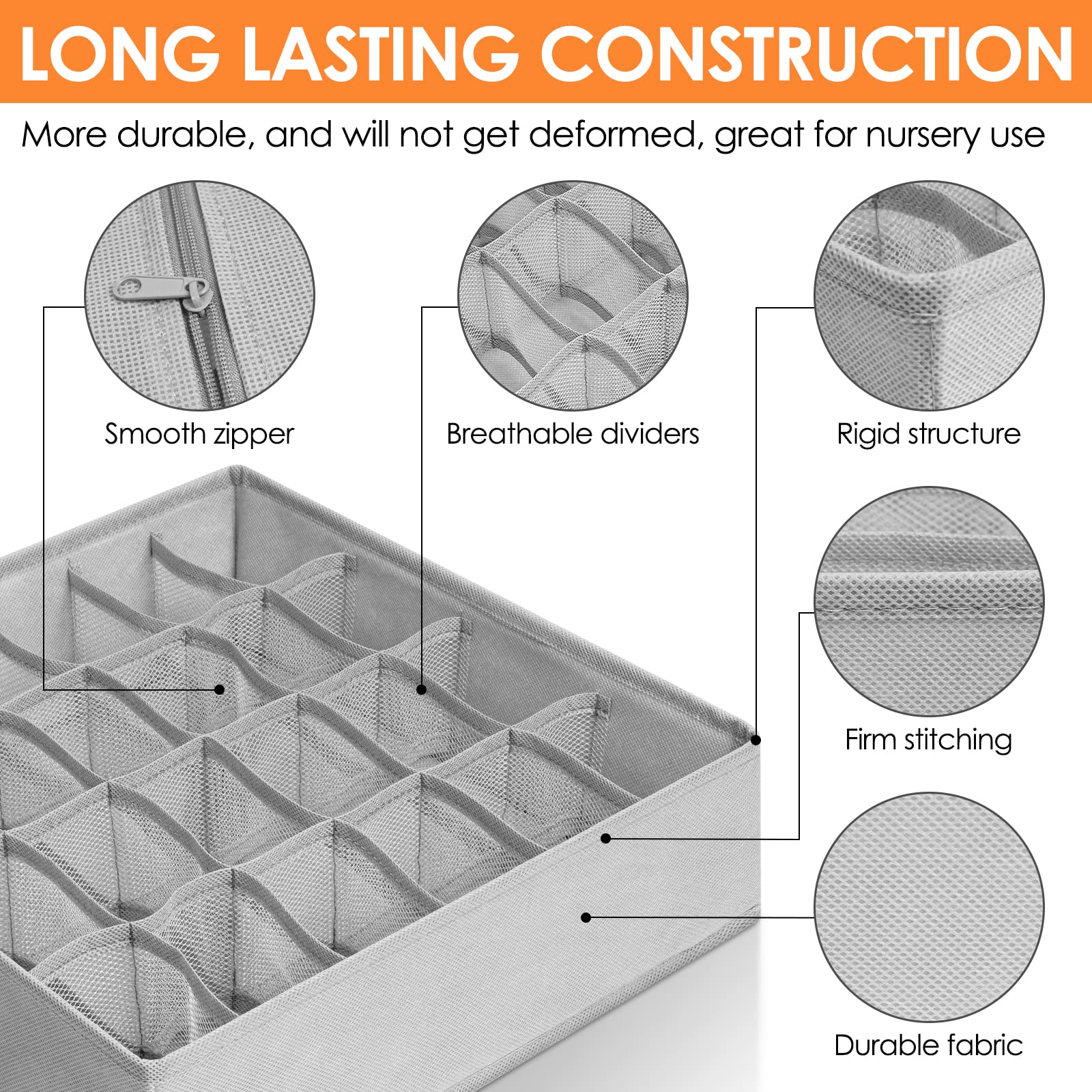 Criusia durable non-woven fabric keeps clothes tidy and accessible.