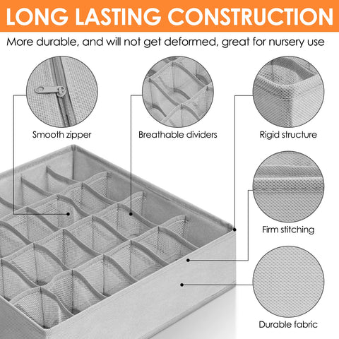 Criusia durable non-woven fabric keeps clothes tidy and accessible.