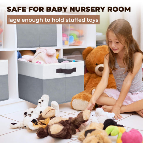 Criusia durable non-woven fabric bins resist odors and wear.