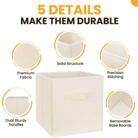 Criusia easy-carry storage cubes with side handles for transport