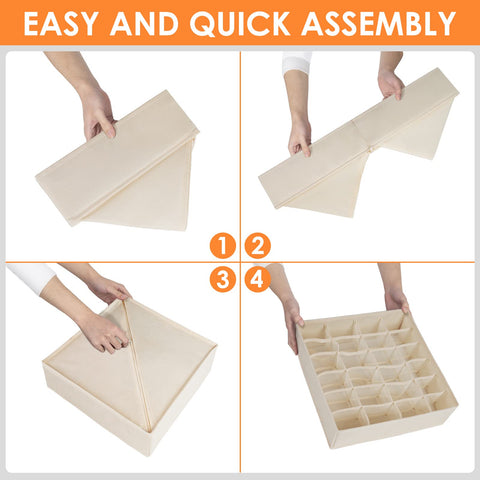 Criusia foldable drawer storage bin offers portable, compact closet organization.