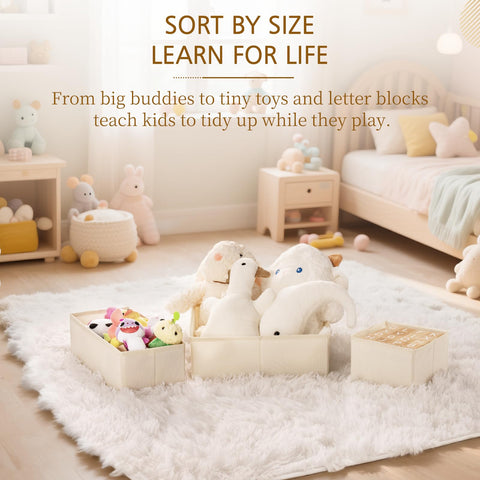 Criusia foldable dresser dividers shown flat for easy storage and transport.