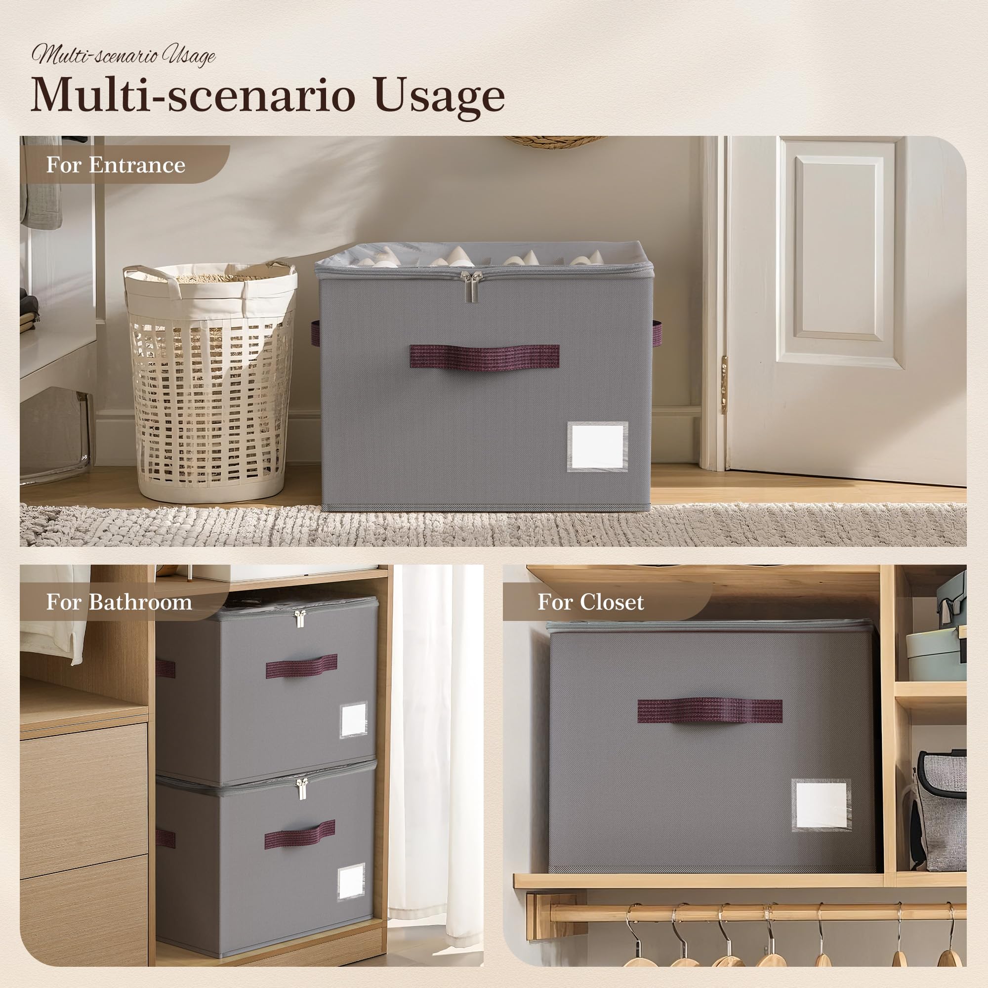 Criusia foldable design makes storage simple when the closet is tight.