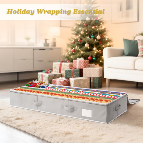 Criusia gift wrap dimensions 40.2 by 14 by 6 inches fit standard rolls.