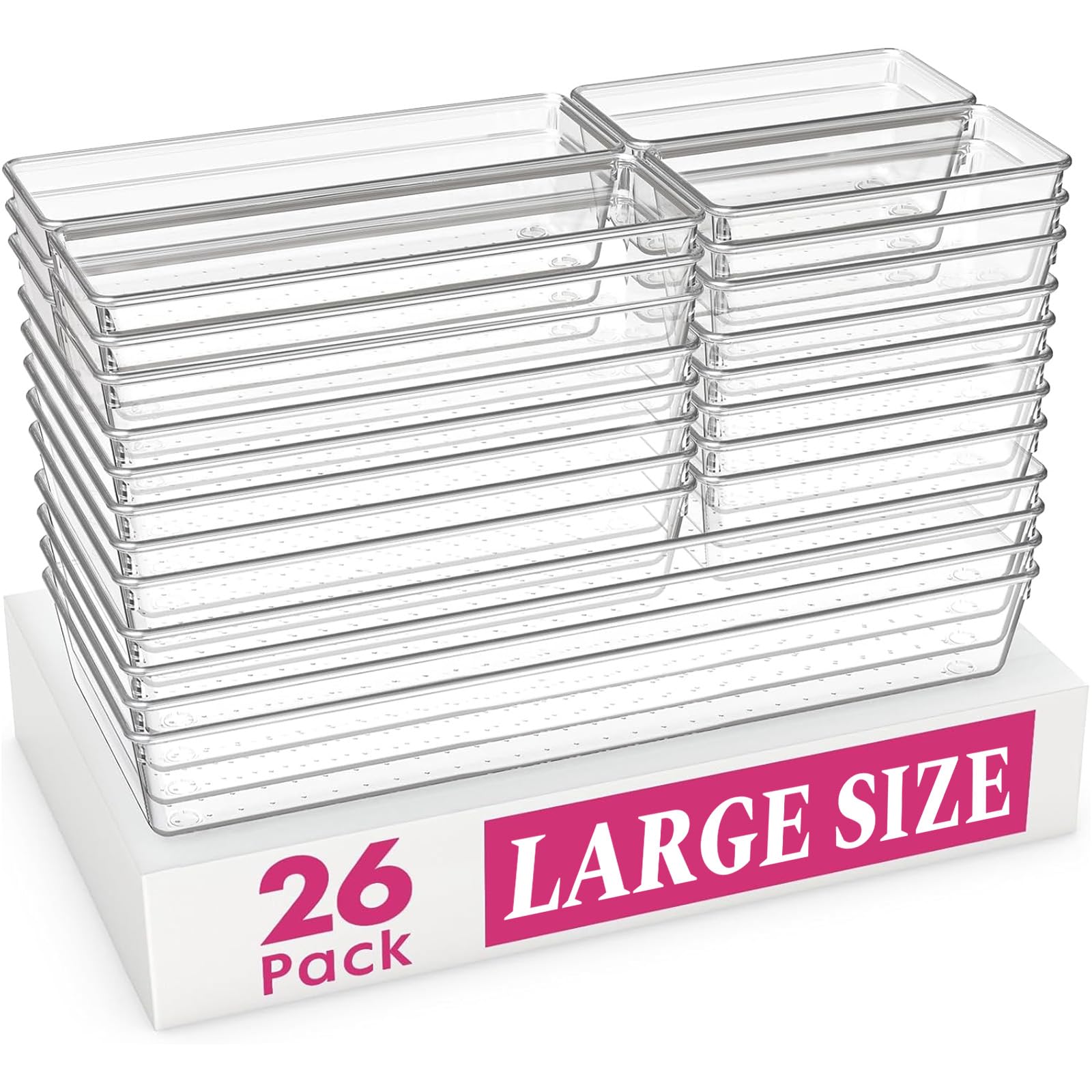 Criusia large-drawer-organizers-15x6x2 keep wide utensils neatly separated.