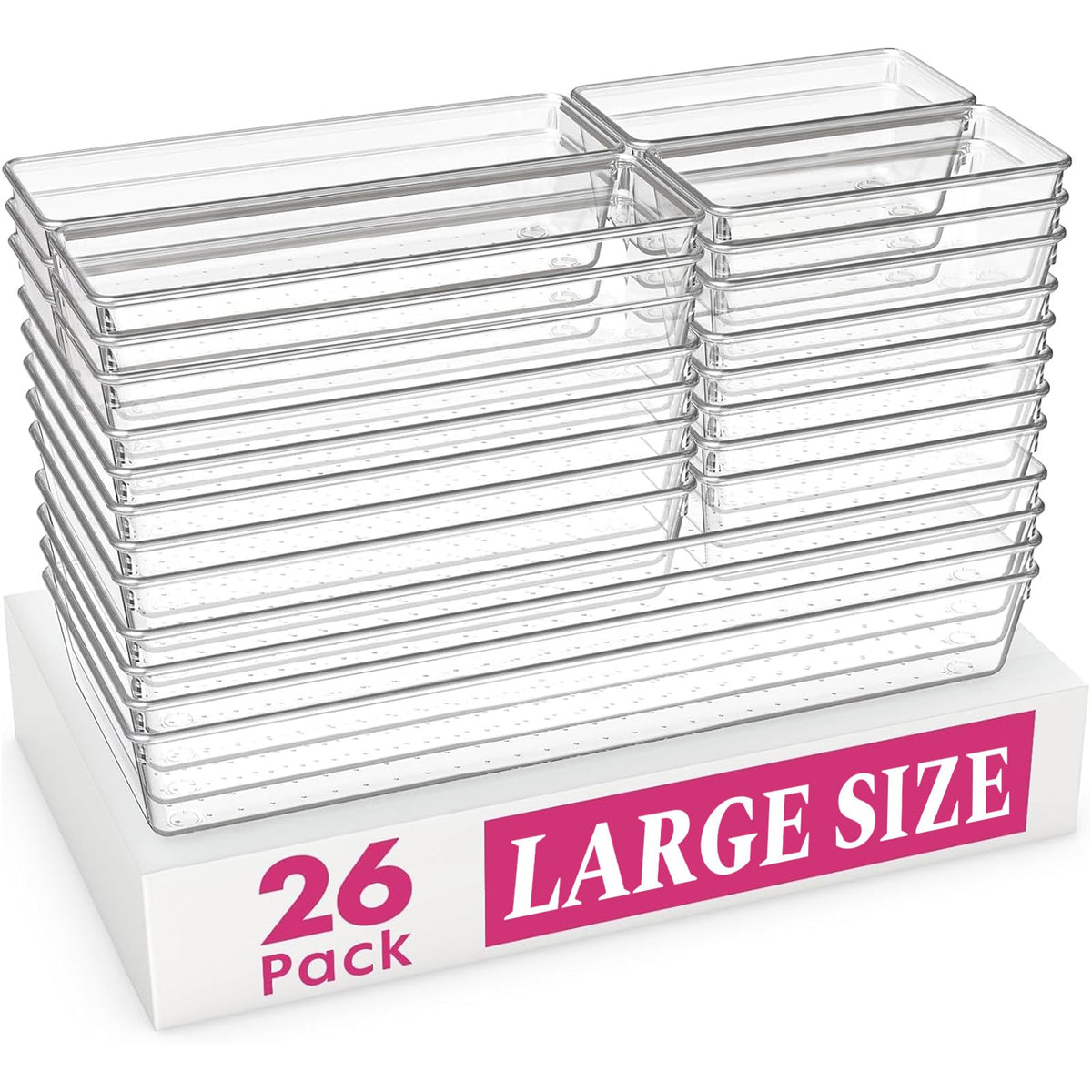 Criusia large-drawer-organizers-15x6x2 keep wide utensils neatly separated.