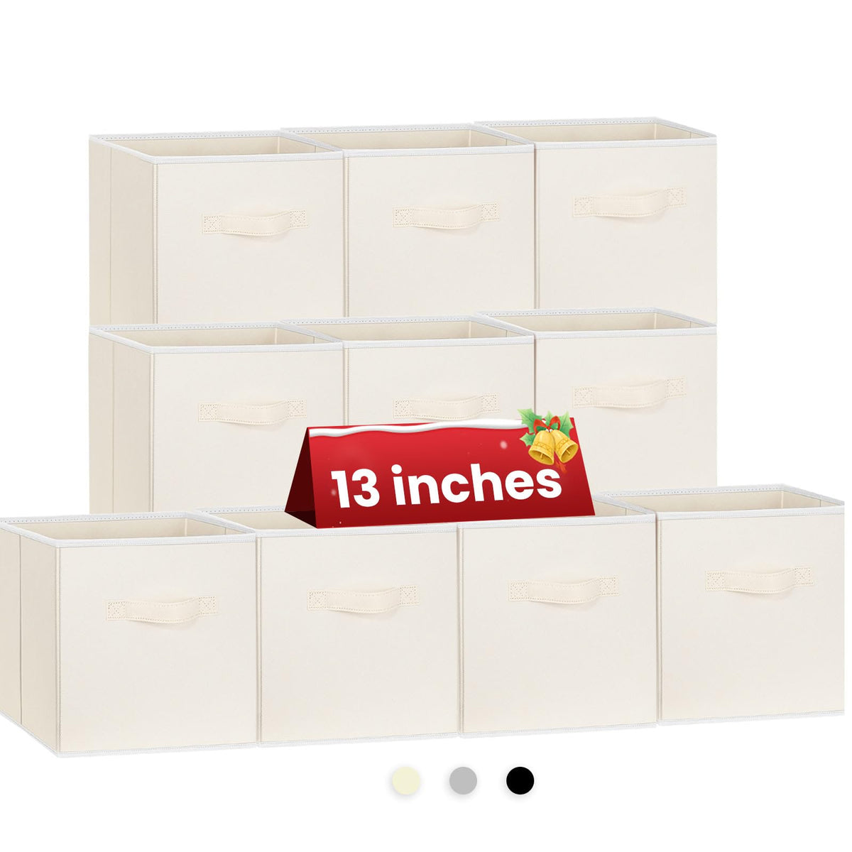 Criusia large storage cubes on a shelf organizing essentials