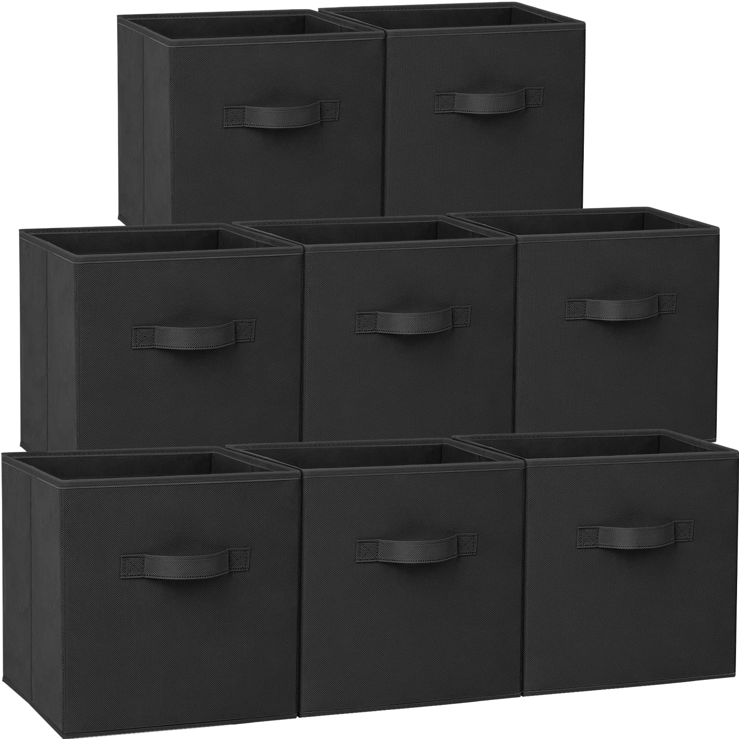 Criusia large storage cube on shelf provides sturdy organization for clothes and toys.