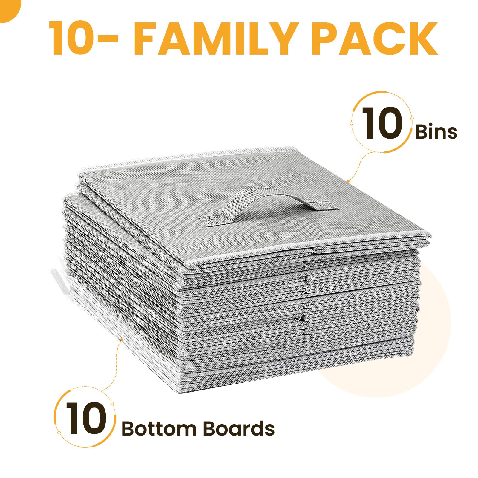 Criusia laundry room bin keeps laundry essentials neatly contained.