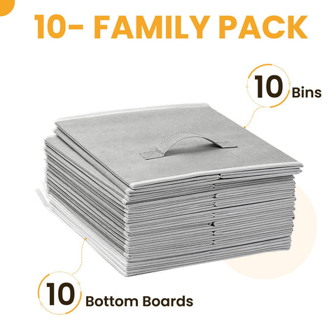 Criusia laundry room bin keeps laundry essentials neatly contained.