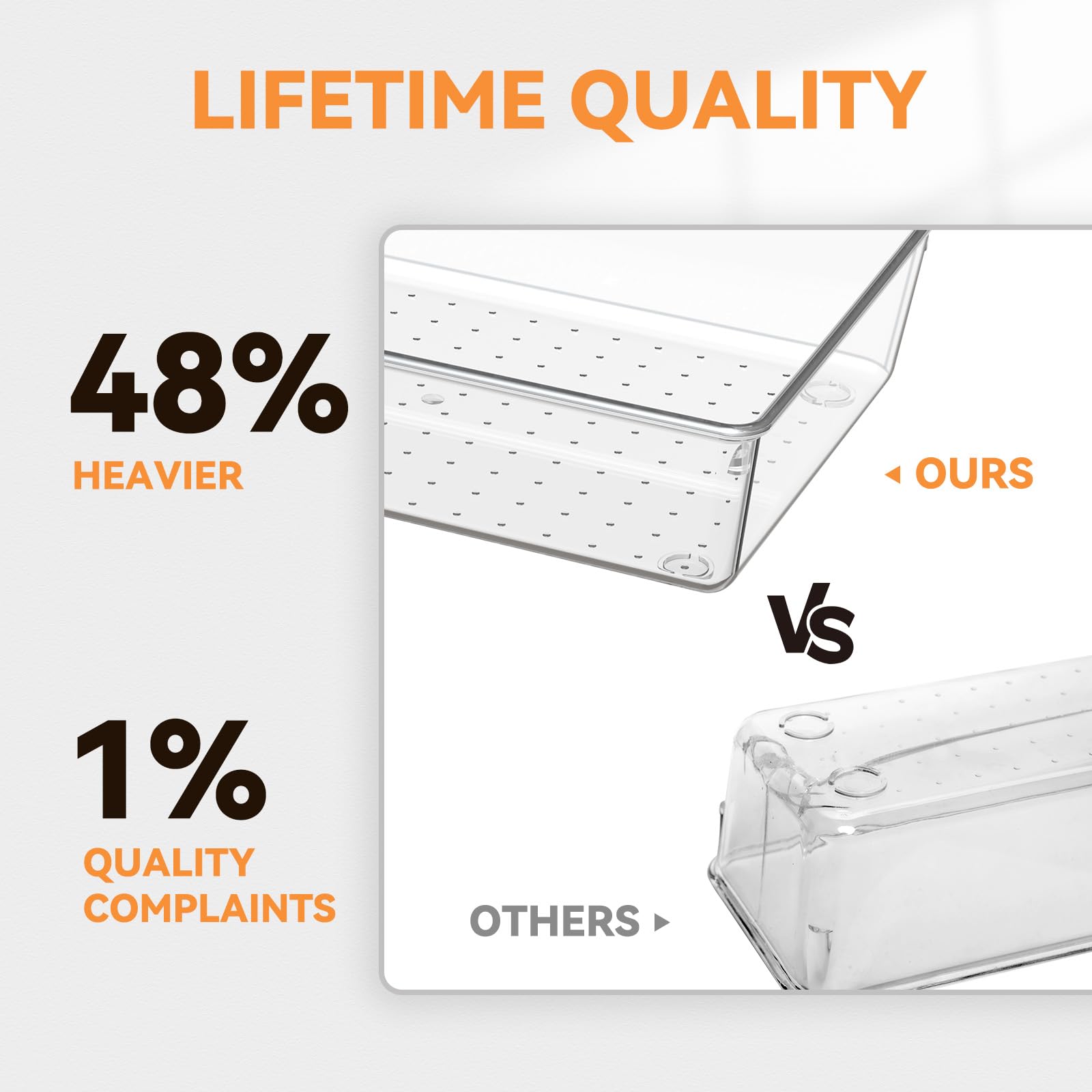 Criusia non-slip silicone pads keeping trays steady during use