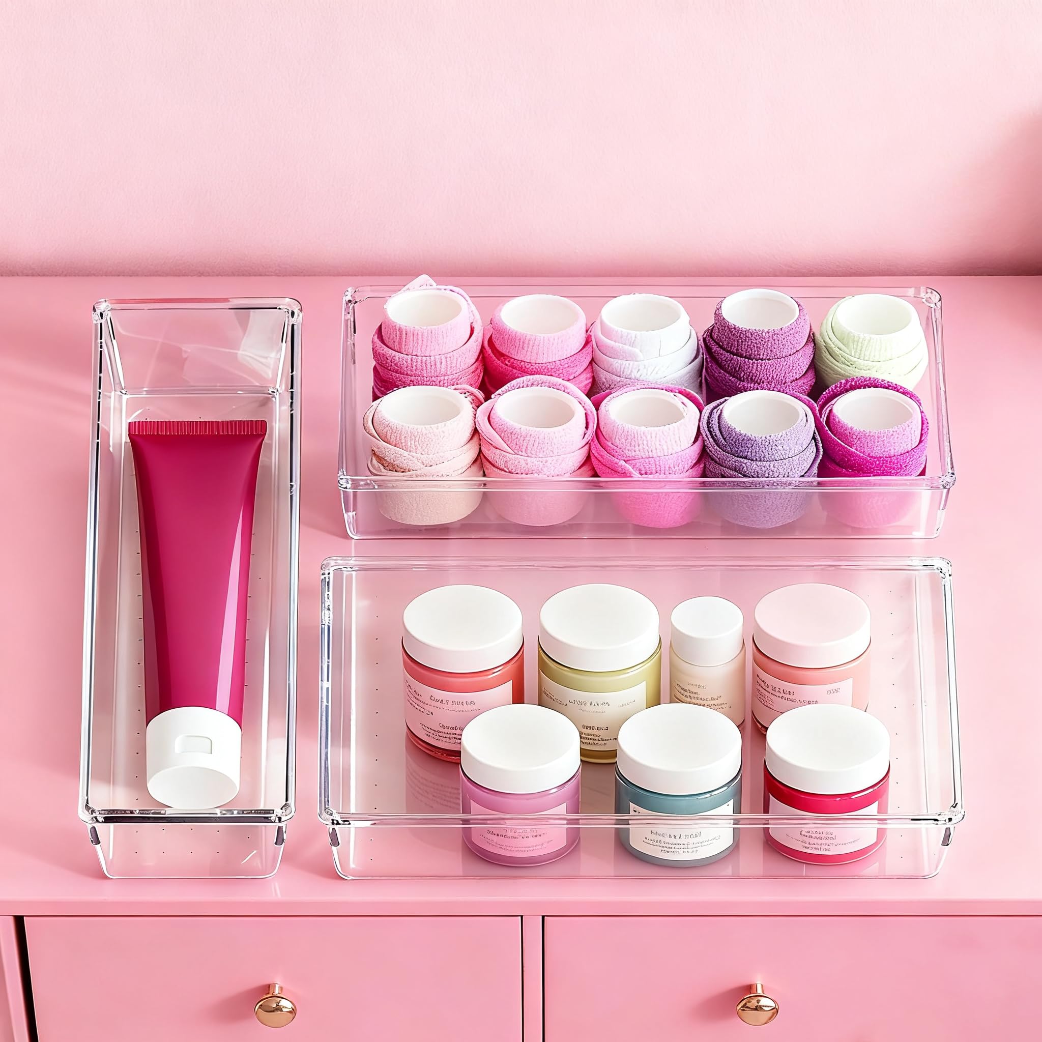 Criusia-non-slip-pads stabilize organizers during drawer use.