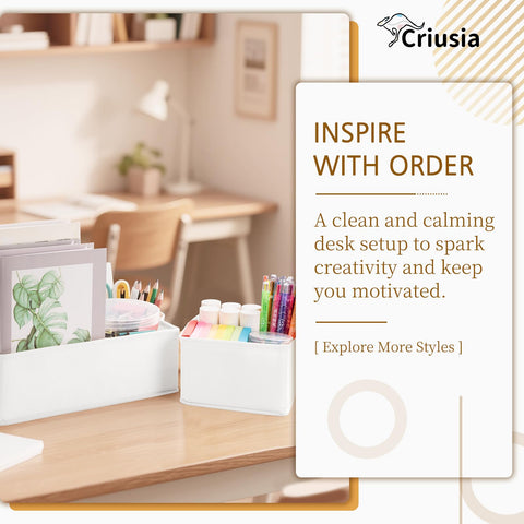 Criusia non-woven fabric bin with PP reinforcement for everyday use.