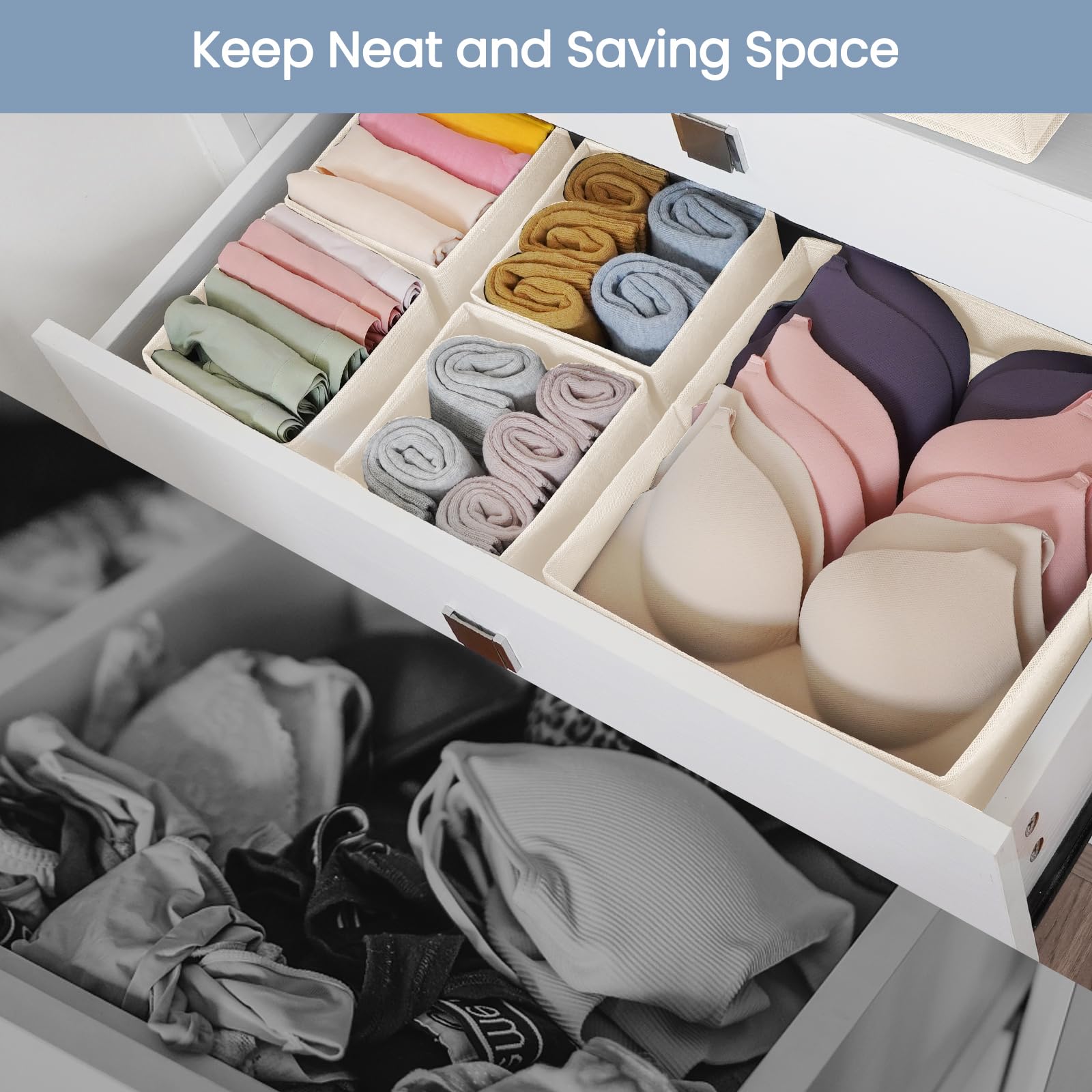Criusia non-woven fabric close-up highlighting breathable, durable build perfect for everyday storage.
