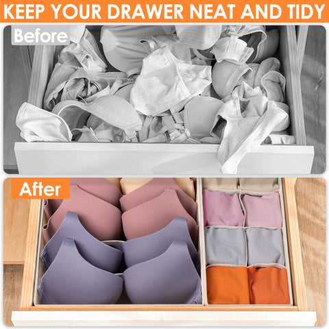 Criusia nursery drawer organizer supports clutter-free baby clothes storage.