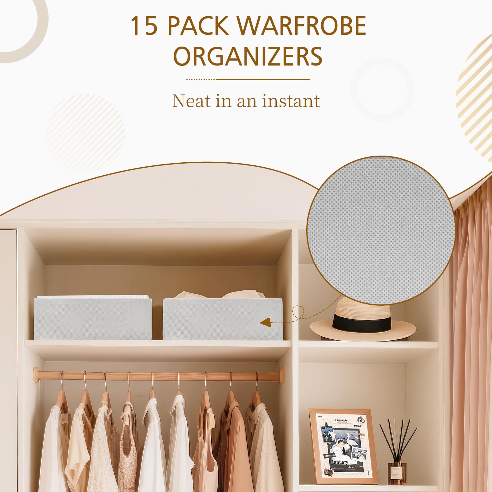 Criusia organized bedroom setup enables easy access and clutter control.