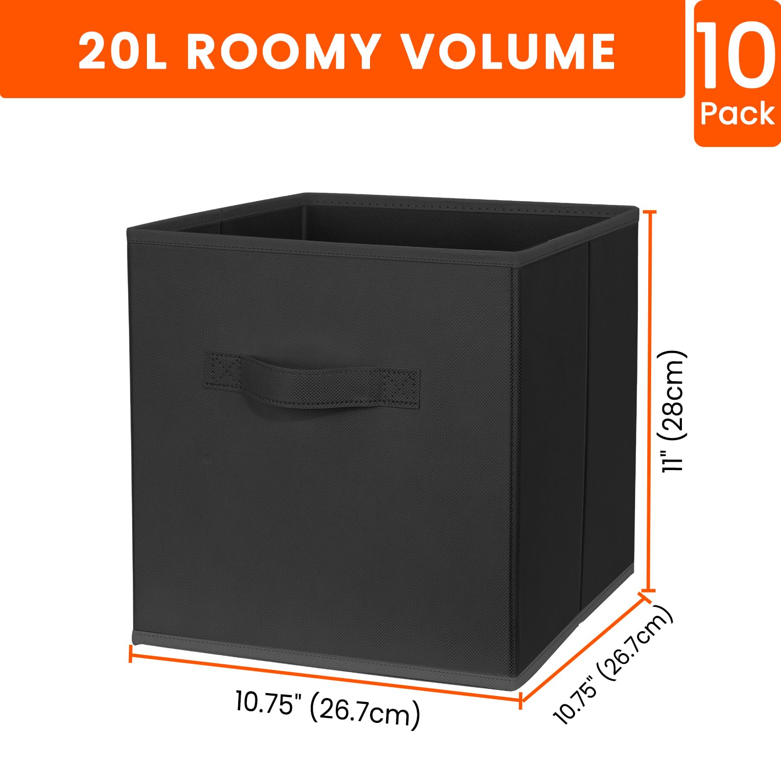 Criusia 10-pack collapsible design saves space in small closets.