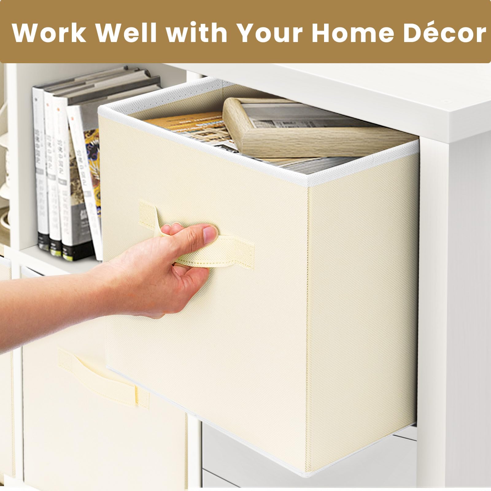Criusia storage cubes brighten a dorm closet with neat organization.