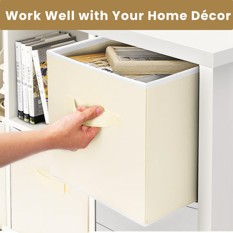 Criusia storage cubes brighten a dorm closet with neat organization.
