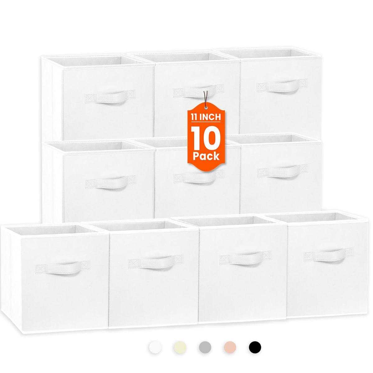 Criusia storage cubes on a shelf keep clothing organized and easy to reach.