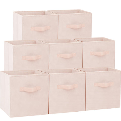 Criusia Storage Cubes 13-inch on-shelf bin keeps items organized and accessible.