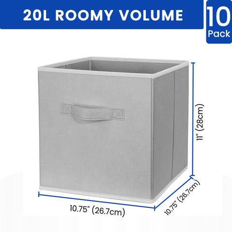 Criusia storage cubes collapsed flat for easy storage