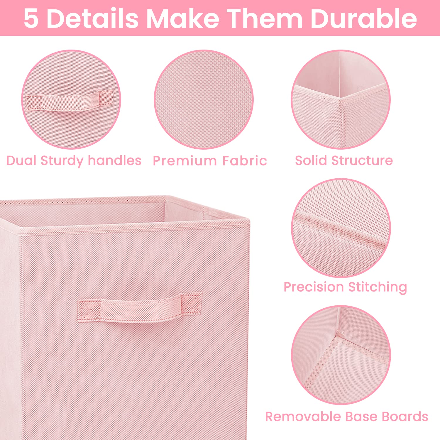 Criusia storage cubes open-top design for quick access.