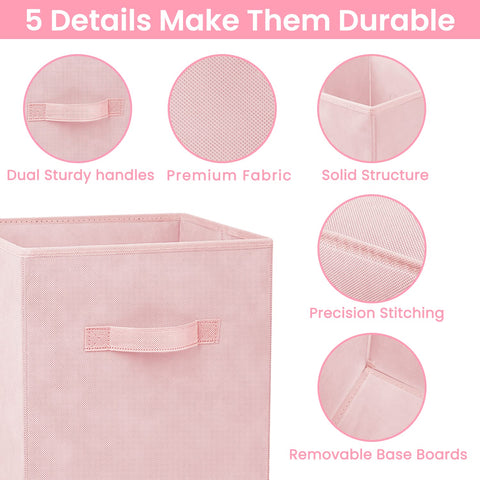 Criusia storage cubes open-top design for quick access.
