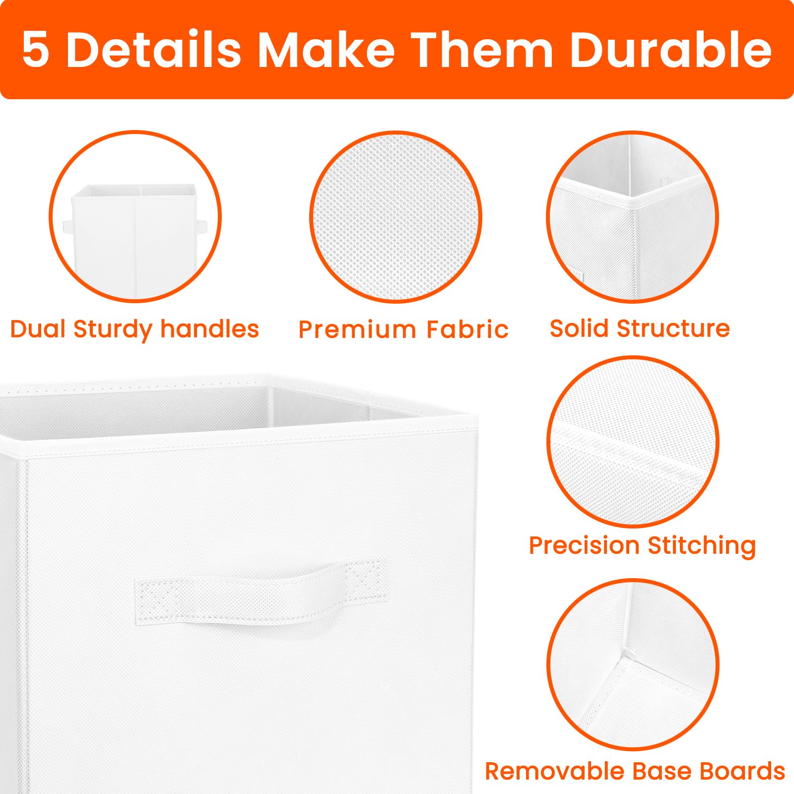 Criusia storage cubes for toy storage bin fits shelves neatly.