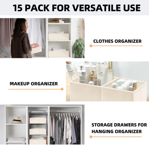 Criusia sturdy-boarded drawer organizer highlights rigid sides and bottom.