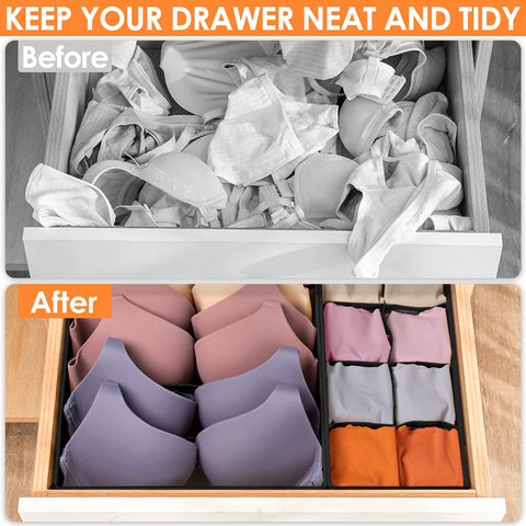 Criusia sturdy reinforced dividers ensure shape and organization in drawers
