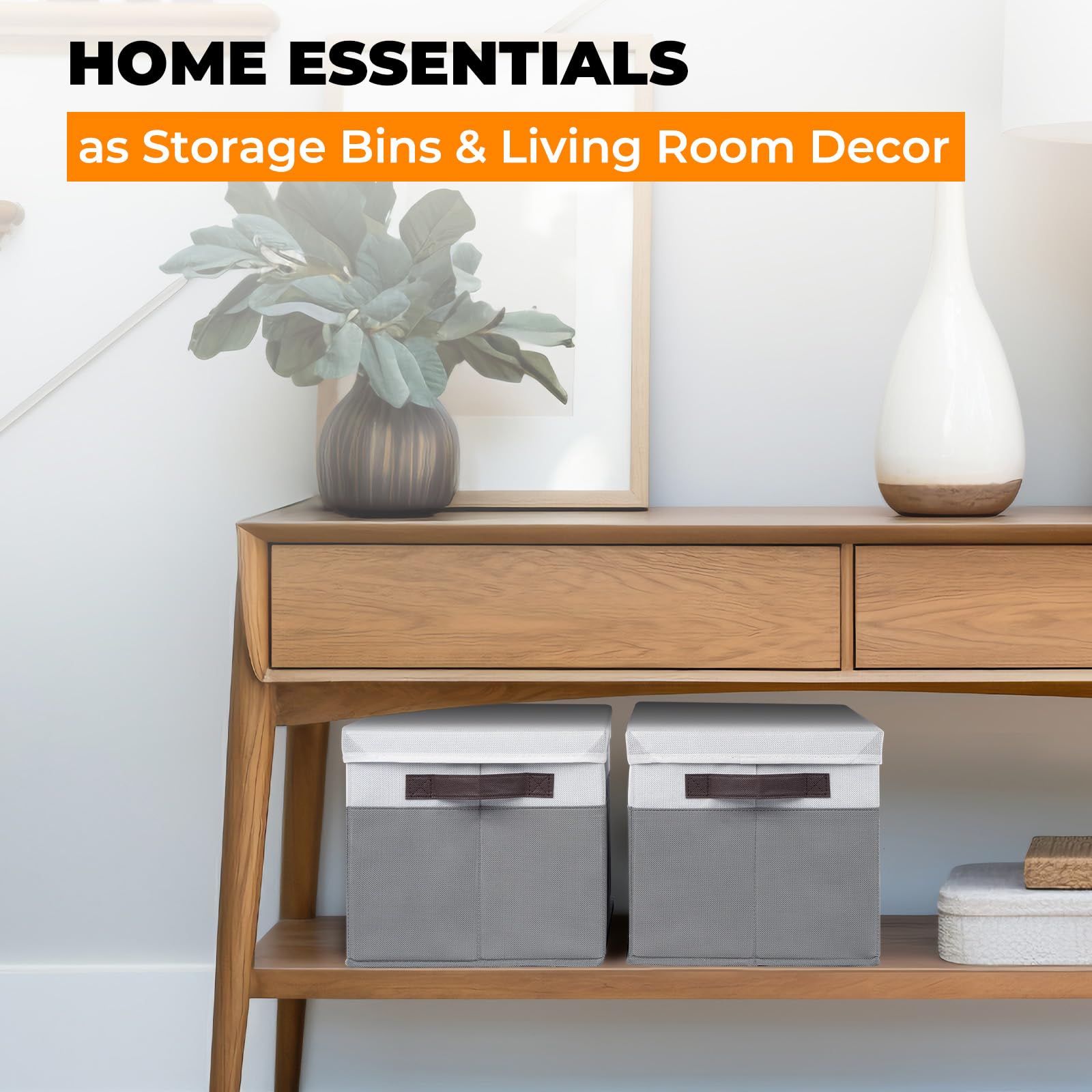 Criusia tear-resistant fabric bin offers durable, odor-free storage.