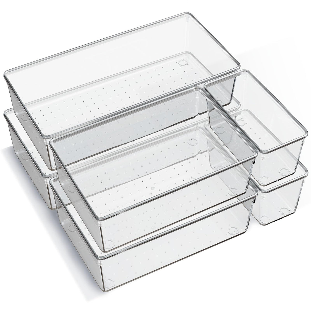Criusia XL drawer trays in use for large utensil storage in a kitchen drawer