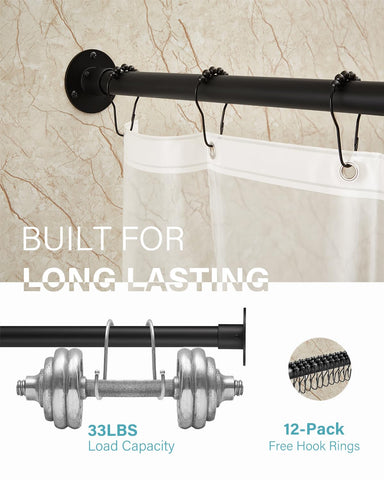 Crkmire 304 stainless steel tube for long-lasting shower rod performance