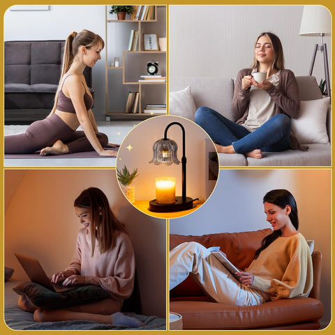 CRMILL Candle Warmer Lamp ideal for bedroom or living room ambiance.