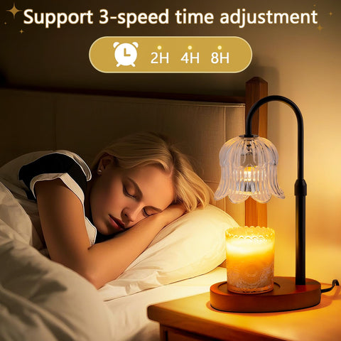 CRMILL flameless wax melter safely releases fragrance without an open flame