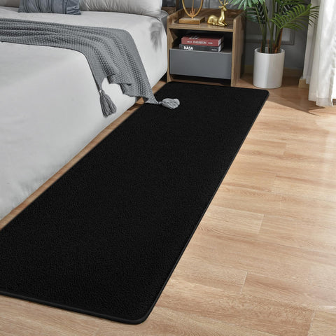 Crobeew non-slip dot backing keeps rug securely in place during daily foot traffic.