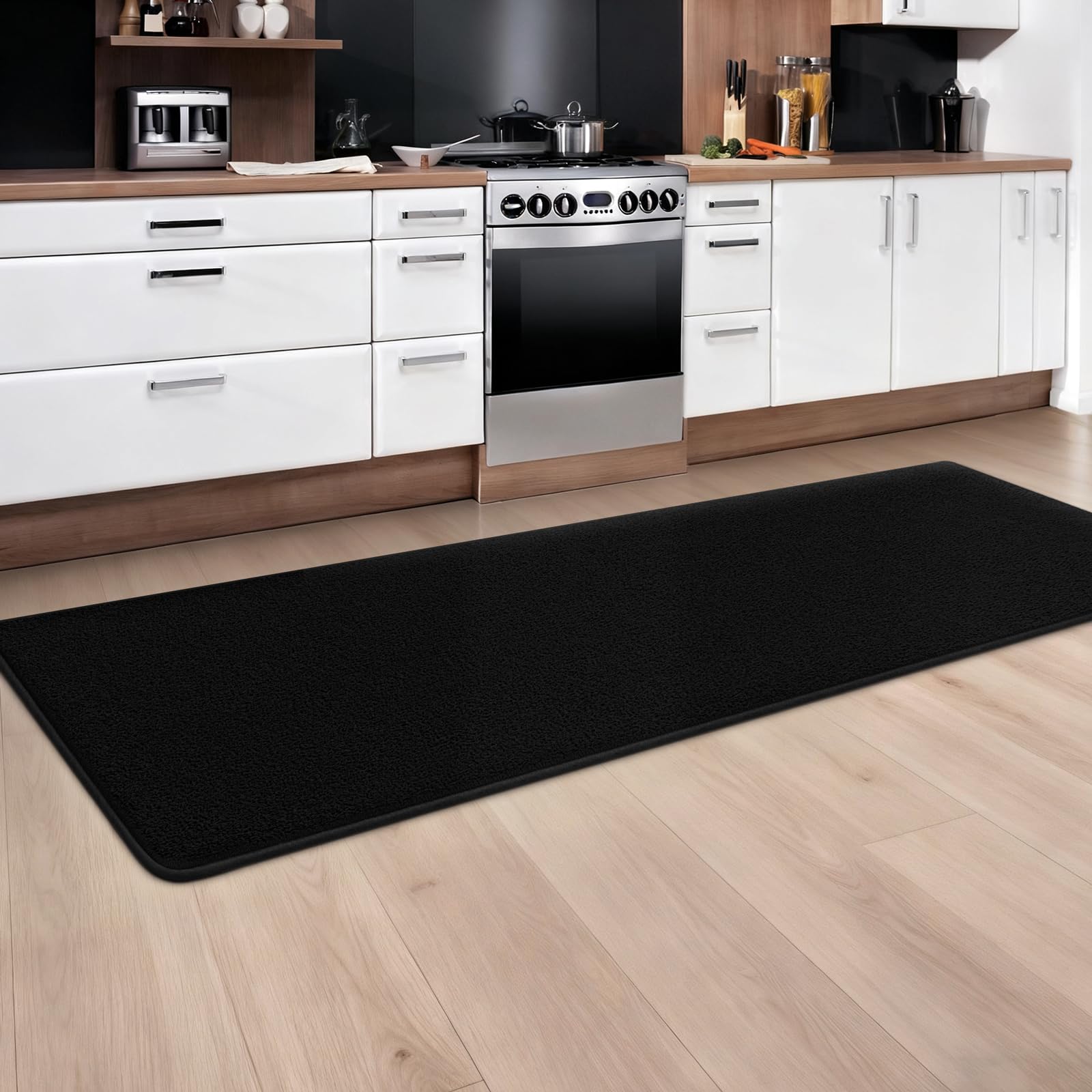 Crobeew soft memory-foam rug emphasizes plush padding for bedrooms.