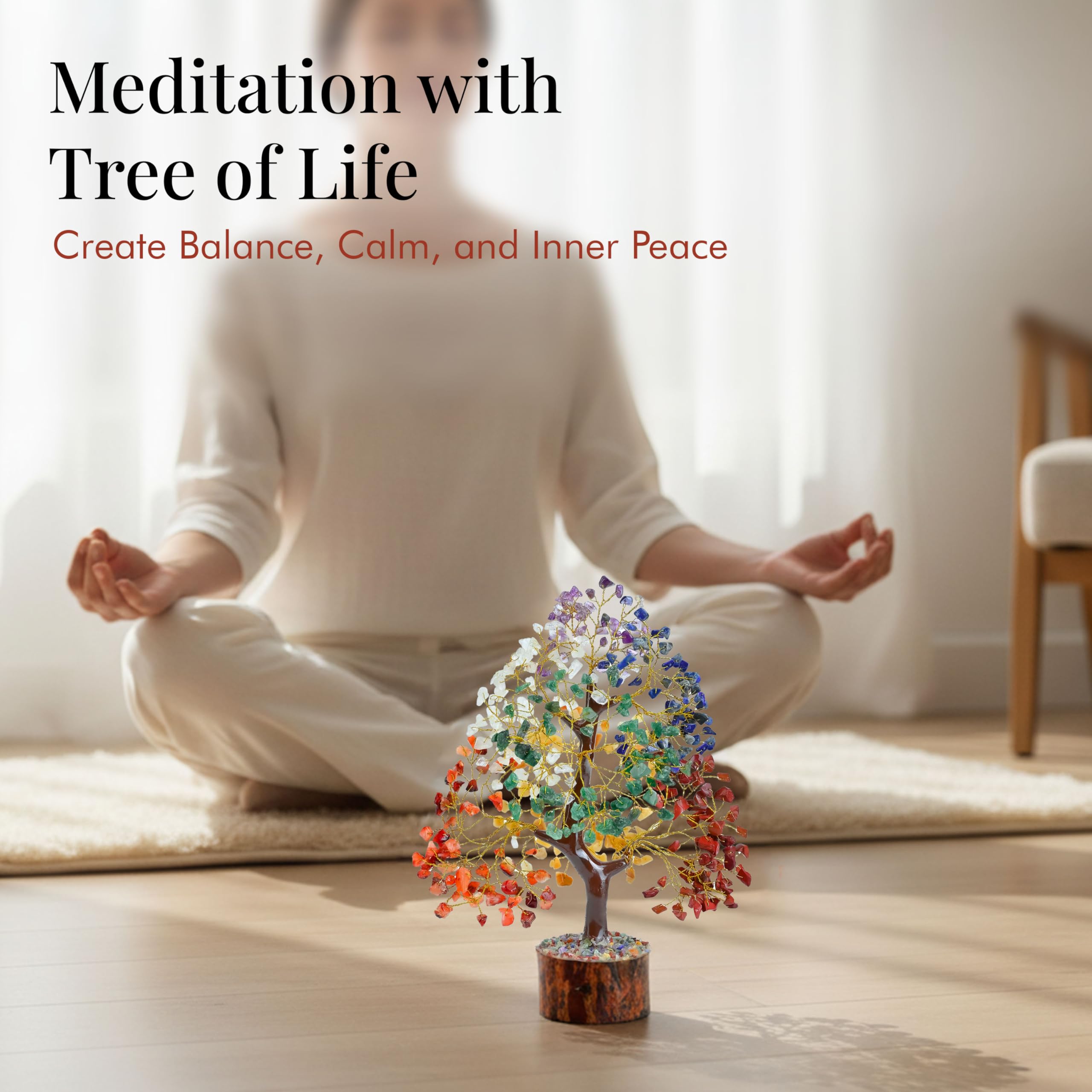 Crocon Original 7 Chakra Tree ready as sister gift to brighten spaces