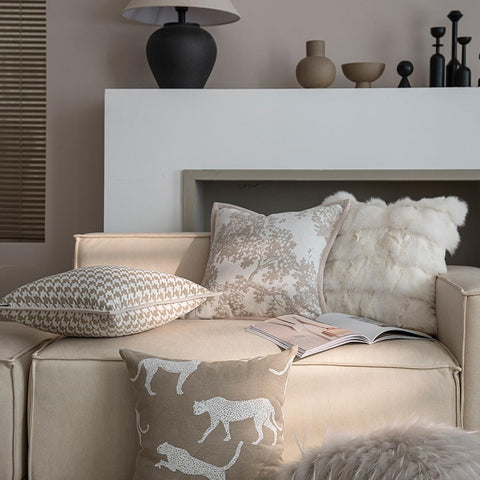 Croker Horse hidden zip pillow cover 20x20 for easy insert and removal