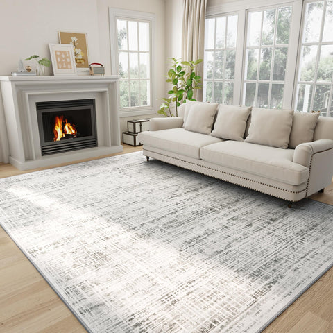 Crority 8x10 rug with abstract design adds contemporary style to living spaces